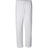 GILDAN Open Bottom Sweatpant L, Ash (50% cotton/50% poly)