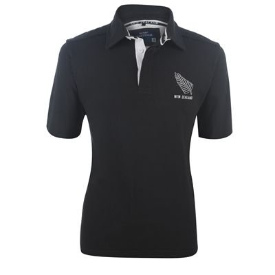 WC Short Sleeve Rugby Shirt Mens New Zealand Extra Lge