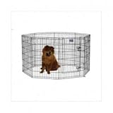 MidWest Exercise Pen with Door, 36-Inch, Black