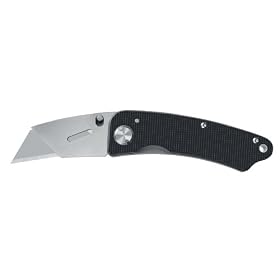 Superknife 22-00534 SK Edge Aluminum Folding Utility Knife, Black