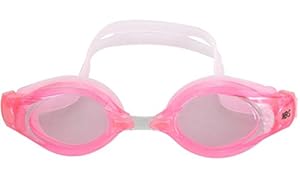  Prescription Optical Swimming Goggles Eyewear Glasses Myopia Anti-fog UV pink color of 350 Degrees(-3.5)