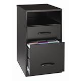 18" Deep Two Drawer Organizer in Black
