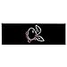 LA Auto Gear Grey Silver Play Girl Bunny Rabbit with Pink Bow and Pink Heart Necklace Gem Crystal Art Studded Rhinestone Bling Car Truck SUV Seat Belt Shoulder Pads - Pair