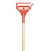 Continental 605, Wood Break-A-Way Mop Handle with Structural Plastic Head, 1-1/8" Diameter x 56-1/2" Length x 7-1/2" Width, Orange (Case of 12)