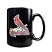 St Louis Cardinals 15oz Black Ceramic Mug