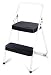 Office Products : Cosco Two-Step Steel Step Stool, White #11-135WBL