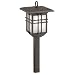 Malibu Low Voltage 11-Watt Metal Mission Walk Light, Oil Rubbed Bronze with Frosted Glass Globe #CS330OB
