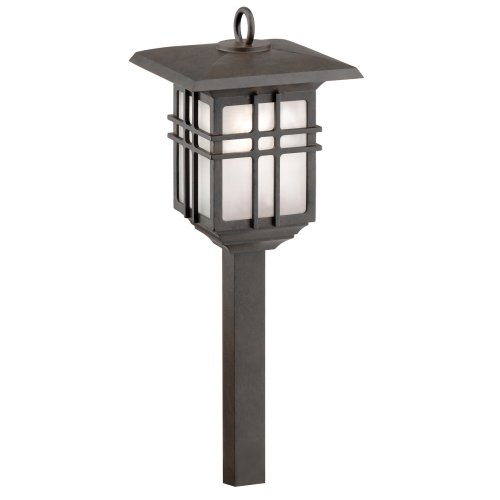 Tools: Malibu CS330OB Low Voltage 11 Watt Metal Mission Walk Light, Oil Rubbed Bronze with Frosted Glass Globe