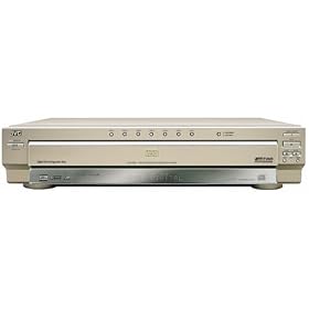 JVC XV-FA95GD Progressive-Scan 7-Disc DVD Player, Gold