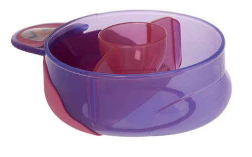 Vital Baby 49001 (pink/lila) - Baby's erster Teller mit Unterteiler