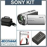 31BKbArut3L. SL160  Sony DCR SX85/S 16GB SD Flash Memory Camcorder Silver   Bundle   with Sony NP FV50 In foLithium V Series Battery, Sony LCS U10 Camcorder System