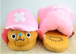 One Piece Tony Chopper Cosplay Plush Doll Slipper 11 Inch Adult Plush Slipper (1 Pair)