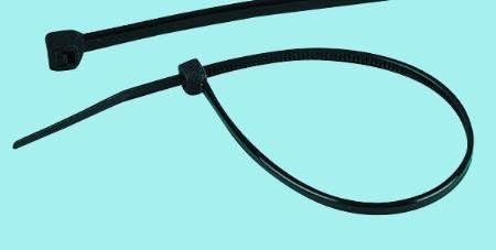 14.5" x 4.5mm Weather Resistant Cable Ties - Black - 100 per Pack