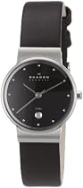 Skagen Damenarmbanduhr Slimline Leder 355SSLB