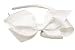 Large GrosGrain Tied Bow Headband ~ White (1030)