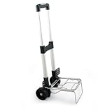 Picnic Time Trolley Folding Cart On Wheels w/ Extendable Handle