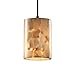Justice Design Group ALR-8815-10-MBLK Alabaster Rocks! Collection 1-Light Pendant, Mini
