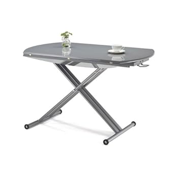 Table basse extensible grise FIONA