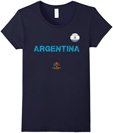 Women's Argentina 2016 Copa America Centenario Shirt Large Navy