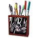 Tile Pen Holder Picturing Harley-Davidson Motorcycle
