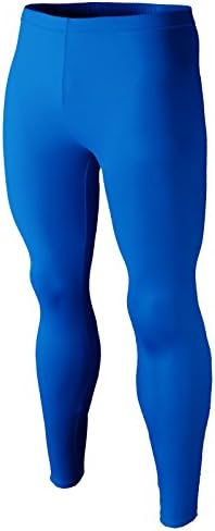 H2H SPORT Lightweight Skin Tights Compression Base Layer Running Leggings Pants BLUE US 30W/Asia XXL (KMBLP0123)