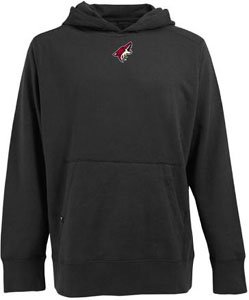 Antigua Men's NHL Phoenix Coyotes Signature Hooded Sweatshirt, Black, X-Large