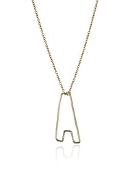 Gauge Gold-Filled Bubble Monogram Mini-A Pendant Necklace