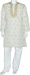 Dad Gift Ideas - Embroidered Kurta Pajama Long Sleeve Cotton Dress Size M (gkp436)