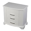 "Laurel" Mele & Co. Upright Jewelry Box in White