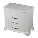 Mele & Co. Laurel Upright Jewelry Box in White , 11 3/4" x 7 1/2" x 11"