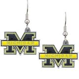 College Dangle Earrings - Michigan Wolverines