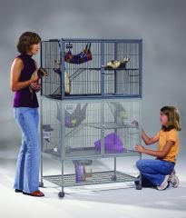 Midwest 183 Ferret Nation Add-On Ferret-Cage Level with Ramps, 36 Inches by 25 Inches by 24 Inches
