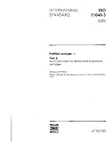 ISO 11040-3:1993, Prefilled syringes -- Part 3: Aluminium caps for dental local anaesthetic cartridges