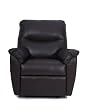 Chicago Chair Company Leather Rocker Recliner, Dark Brown