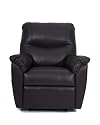 Chicago Chair Company Leather Rocker Recliner, Dark Brown