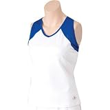 balle de Match Racer-Yip Women's Tennis Tank Top - White/Royal - W06305-WRY
