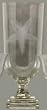 Individually Hand Etched Starfish Glass Tall Urn 12 3/4"H, 5 1/2"D