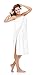 Luxury Spa Wrap Cotton Terry Velour Bath Wrap, White, 4XL 3X 4X