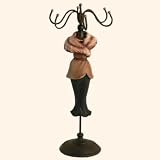 Fur Lady jewellery hanger - black and brown