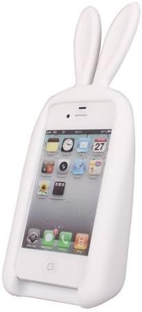 Orange Ideal Rabbit 3d Protective Case for Iphone 5 5c 5s (White)