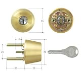 GOAL(ゴール) V18シリンダー TXタイプ　鍵 交換 取替え テール刻印34 GCY-238 TX/TDDゴールド色34～37mm(テール刻印34)