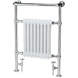 Traditional Heated Bathroom Towel Radiator Rail 940mm x 635mm