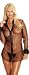 Tycoon Lace Dot Net long sleeve sleepshirt with Satin Collar, French Cuffs and covered buttons