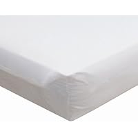 Snoozy Jersey Knit Crib Sheet White
