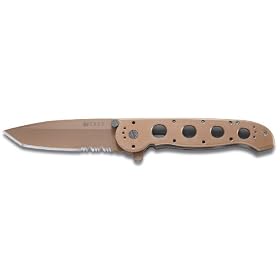 Columbia River Knife and Tool's M16-14D Desert Big Dog Combo Edge Blade Knife