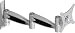 10- 24 Flat Panel TV Cantilever Wall Mount