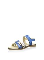 Billowy Sandalias planas (Azul Royal)