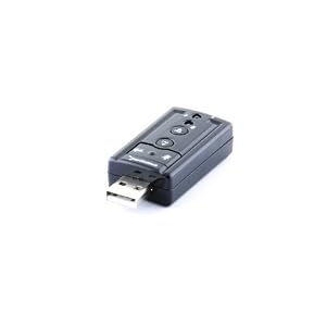 Sabrent USB-SBCV USB 2.0 External Surround Sound Adapter - Add Sound to a Desktop or Notebook - Driverless!