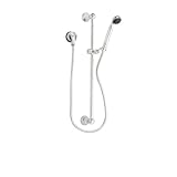 IMAGE OF Jado 818/923/150 818 Series Complete Personal Hand Shower on Adjustable Bar, Platinum Nickel