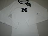 Michigan Wolverines Girls Juniors Long-Sleeve Thermal T-Shirt